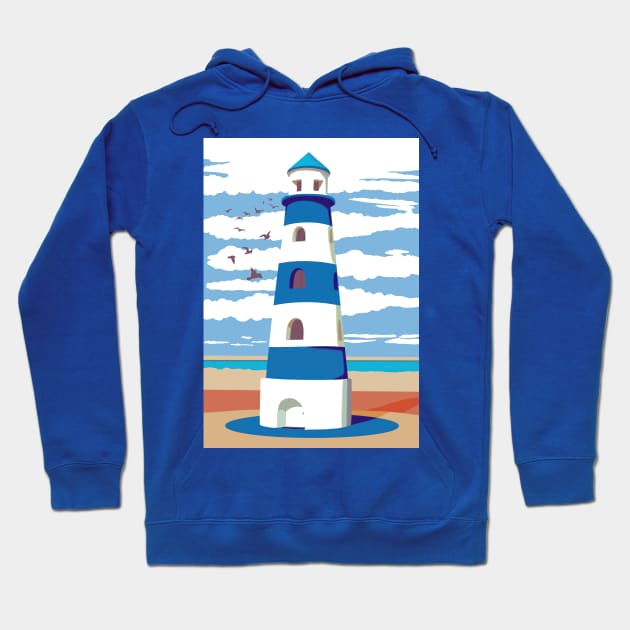 The lighthouse of Denia Hoodie by Mimie20